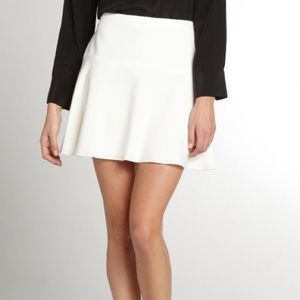 BCBG Lucy A-Line Skirt XS White / Ivory
